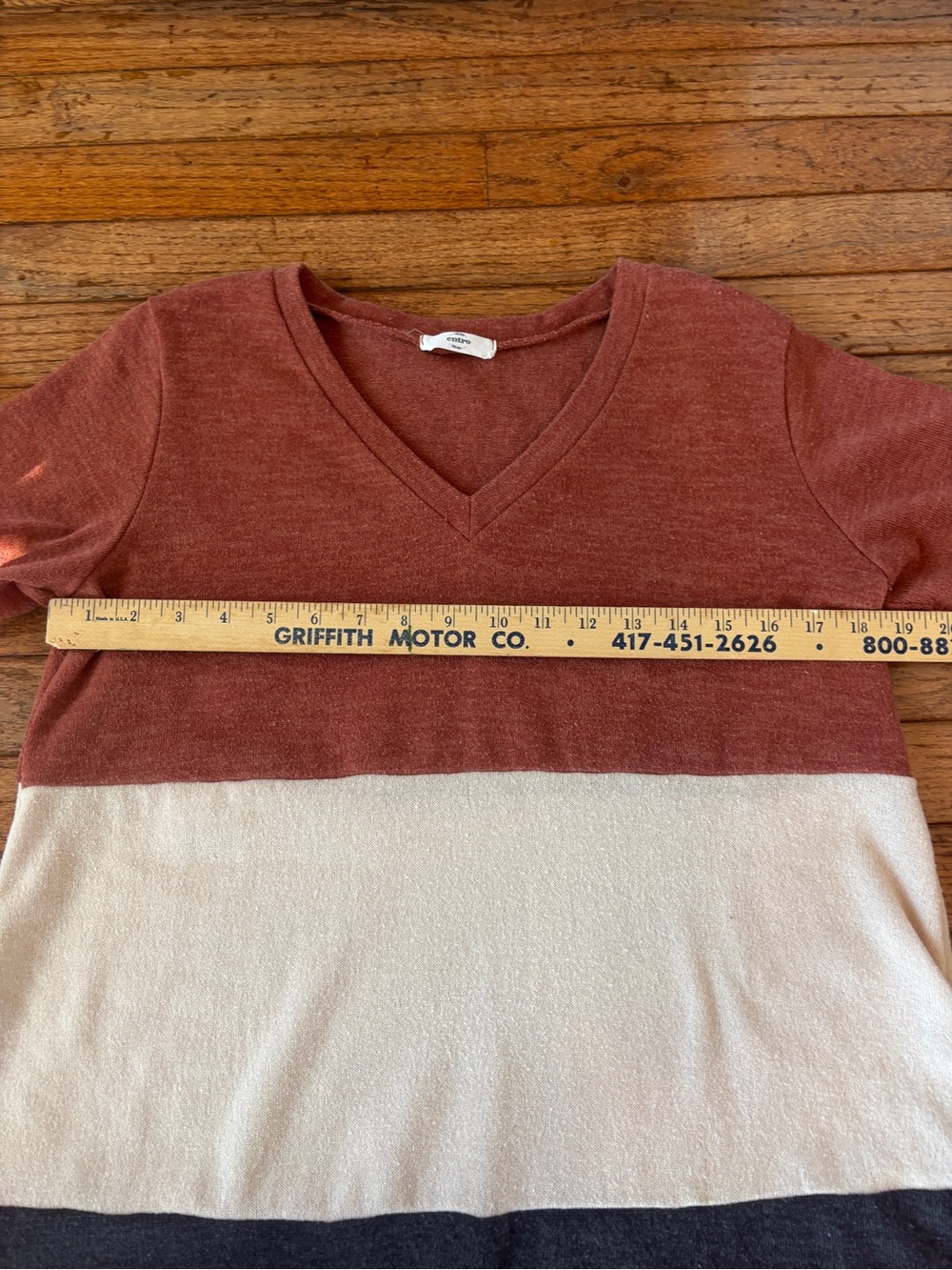 Women's Entro Colorblock V-Neck dress size large - Picture 6 of 7